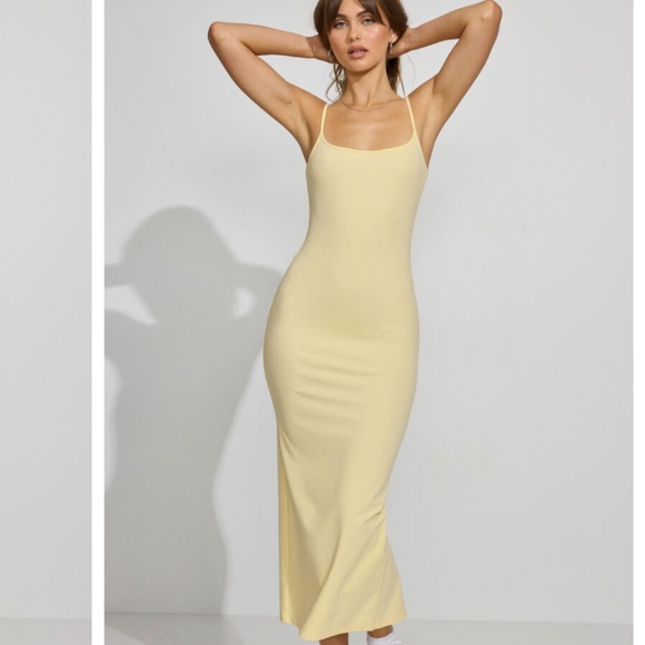 Butter yellow cutout dress - NWT - Picture 2 of 10